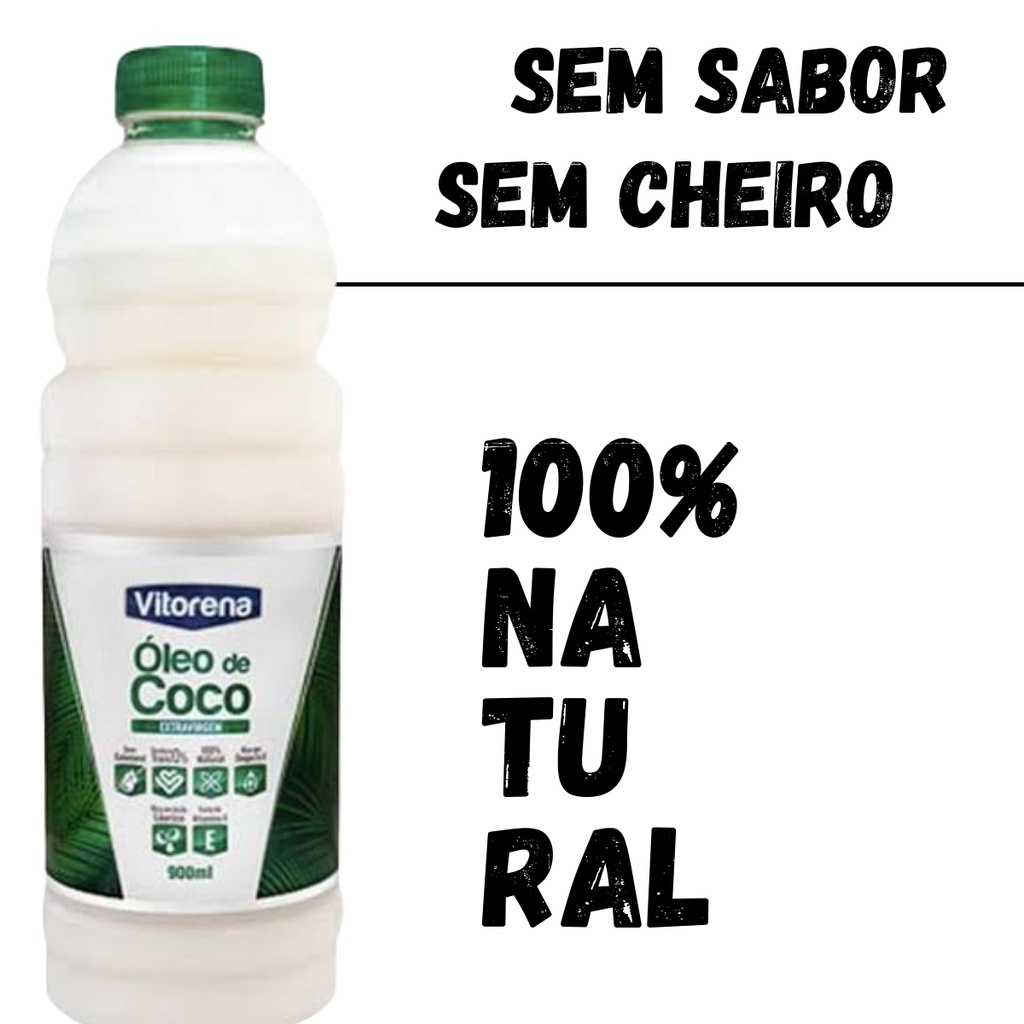 Oleo De Coco Extra Virgem Vitorena 900ml Shopee Brasil