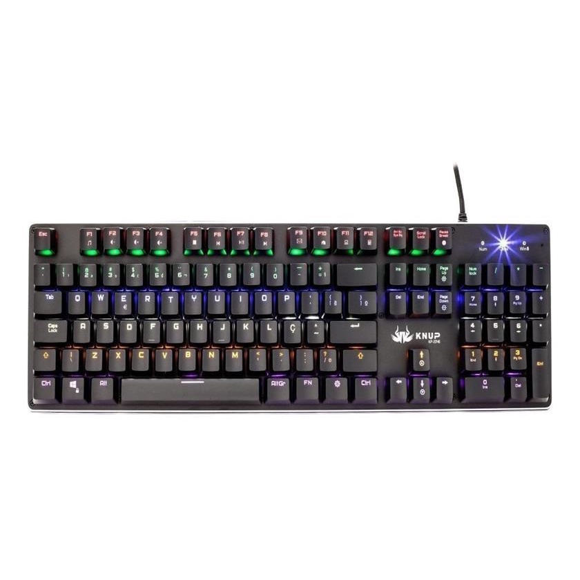 Teclado Gamer Iluminacao Abnt Luz Rgb Usb Knup Kp Shopee Brasil