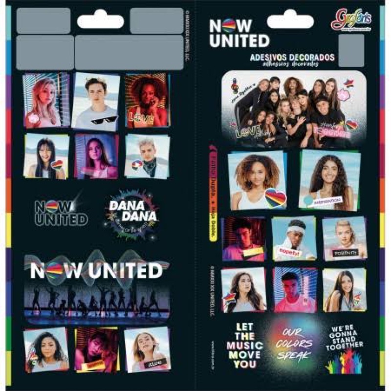 Adesivo Decorado Duplo Now United Shopee Brasil