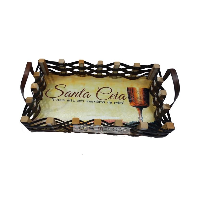 Cesta Para Mesa De Santa Ceia Em Memoria De Mim Decora O Shopee Brasil