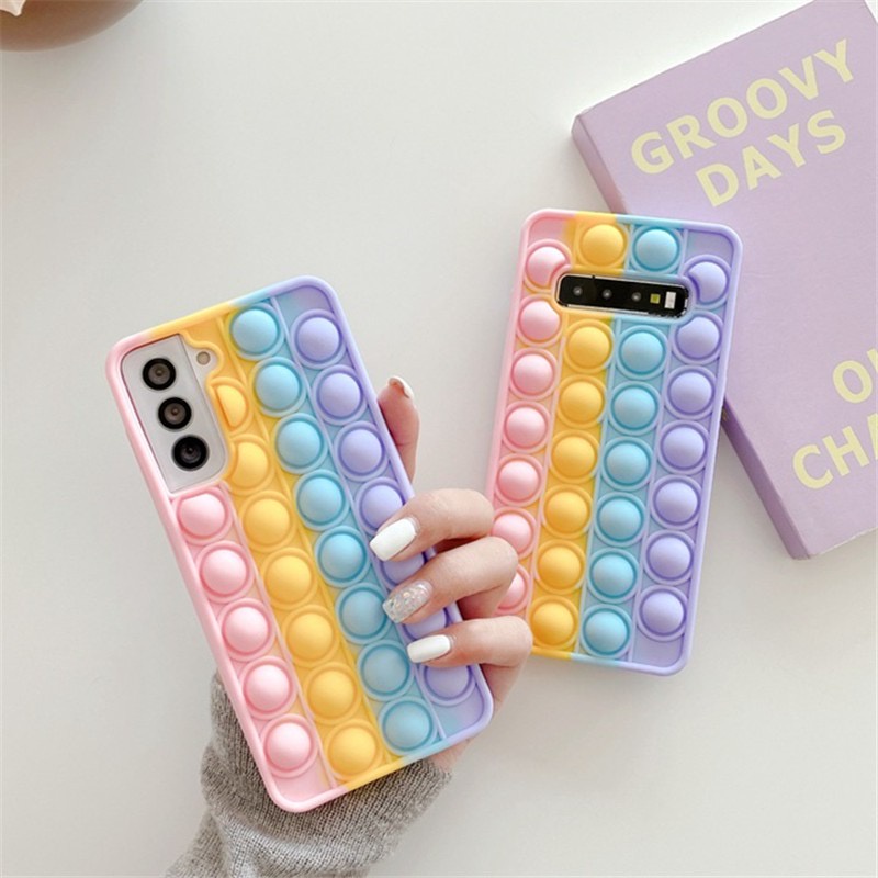 Capa Capinha Samsung A02 Pop It Fidget Toy Silicone Bolinhas Anti