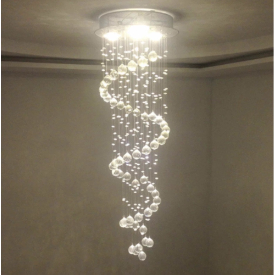 Lustre De Cristal Legítimo Espiral Para Sala De Jantar esta Shopee Brasil