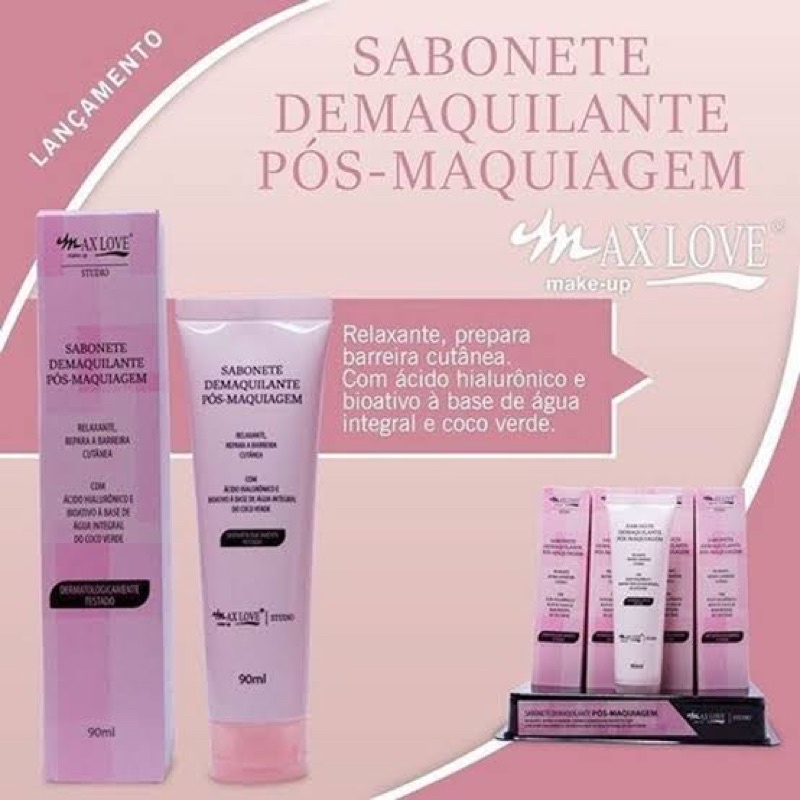 Sabonete Demaquilante Pos Maquiagem Max Love Shopee Brasil