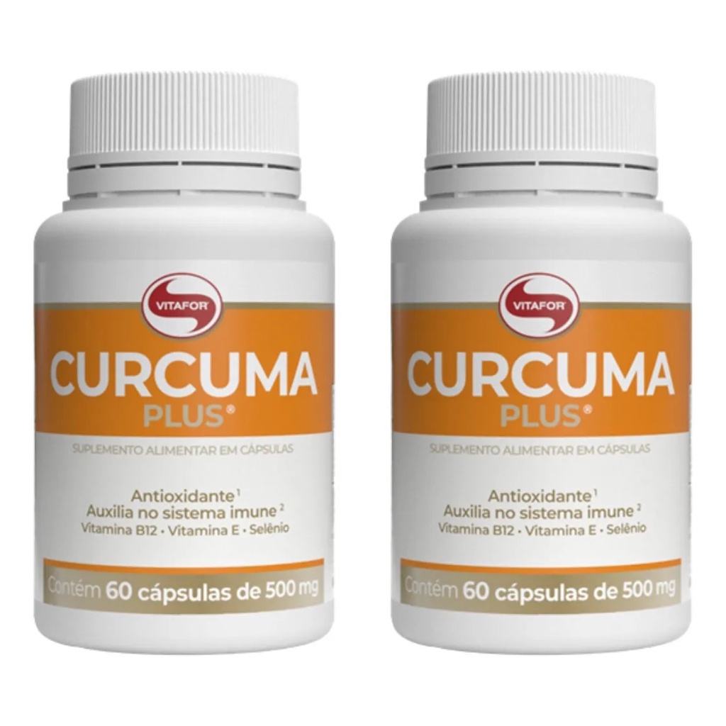 Kit C Curcuma Plus C Capsulas Mg Vitafor Shopee Brasil