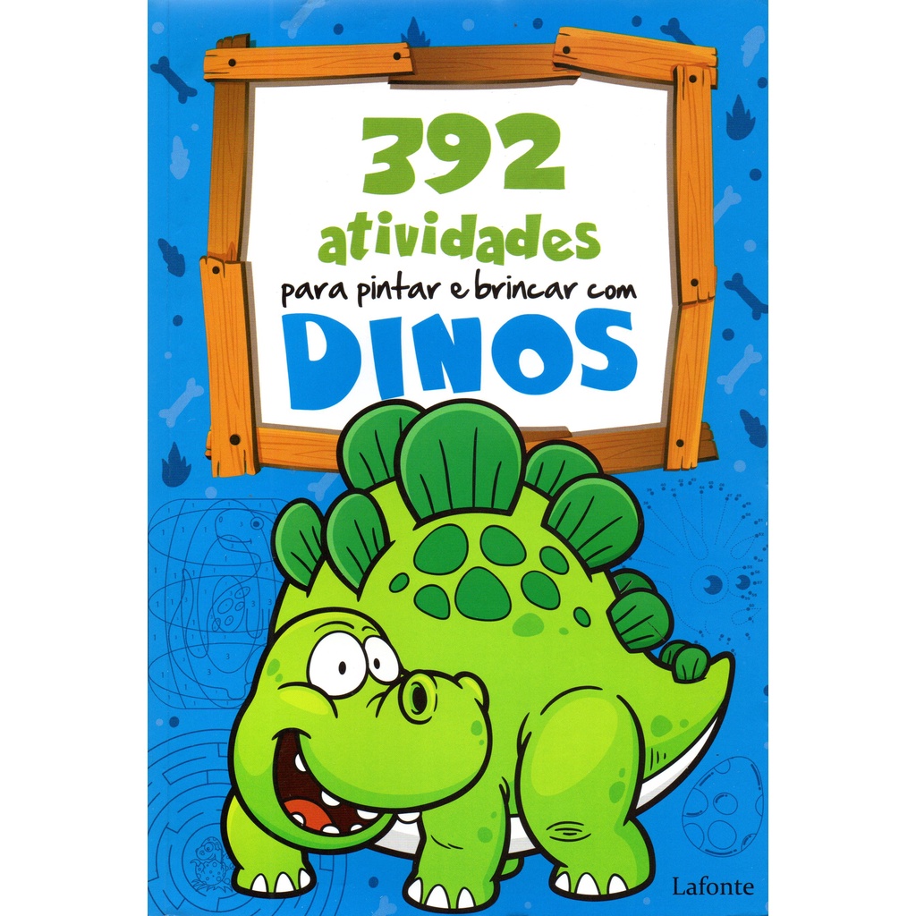 Livro Dinos Atividades E Desenhos Para Colorir Dinossauros