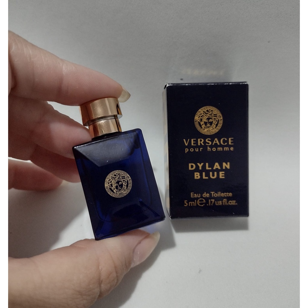 Perfume Original Masculino Importado Em Miniatura Versace Dylan Blue 5