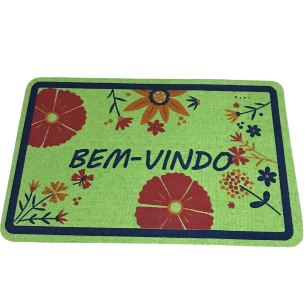 Tapete Capacho Bem Vindo Tamanho 40 Cm X 60 Cm Shopee Brasil