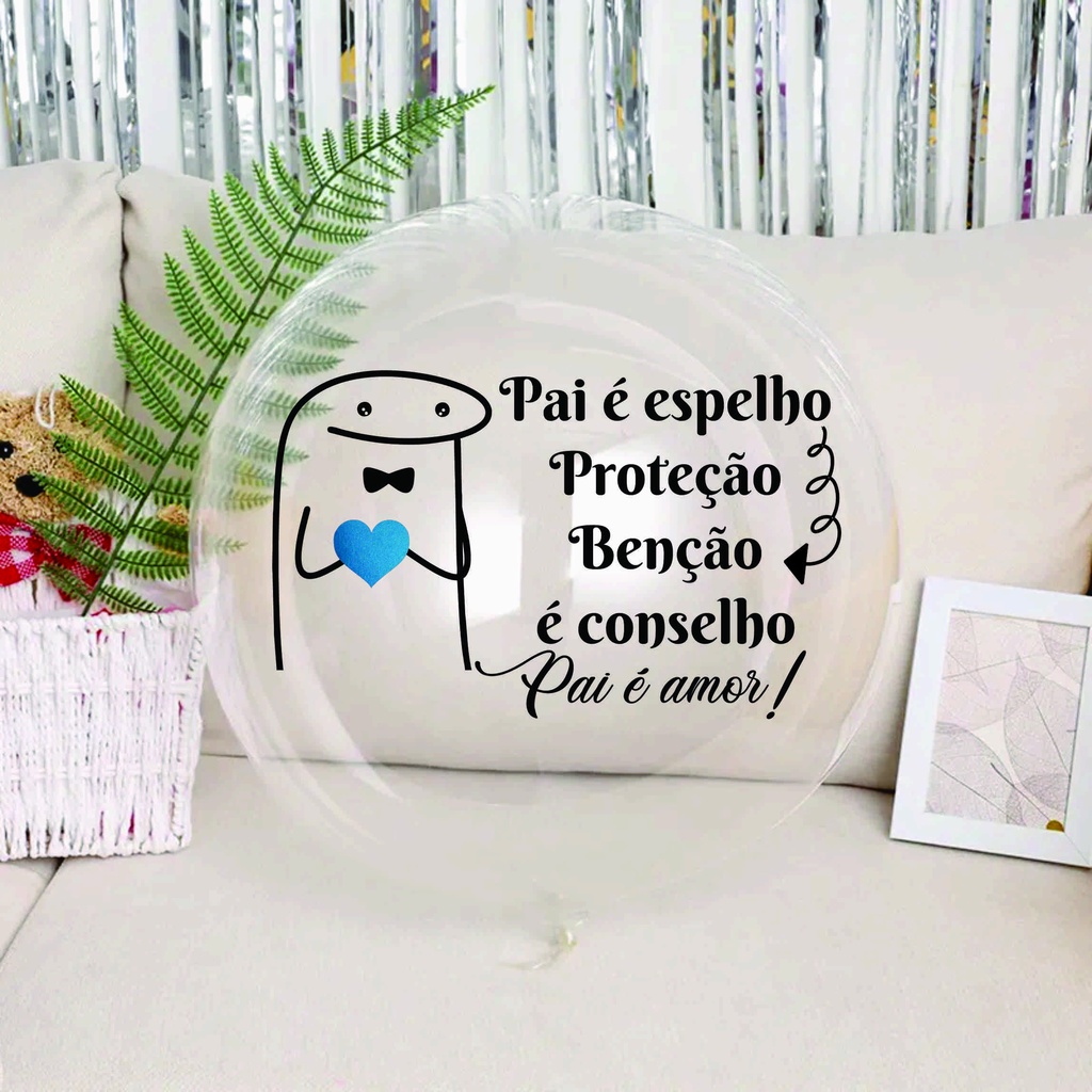 Balão personalizado Bubble flork pai 24 polegadas adesivo dia dos pais