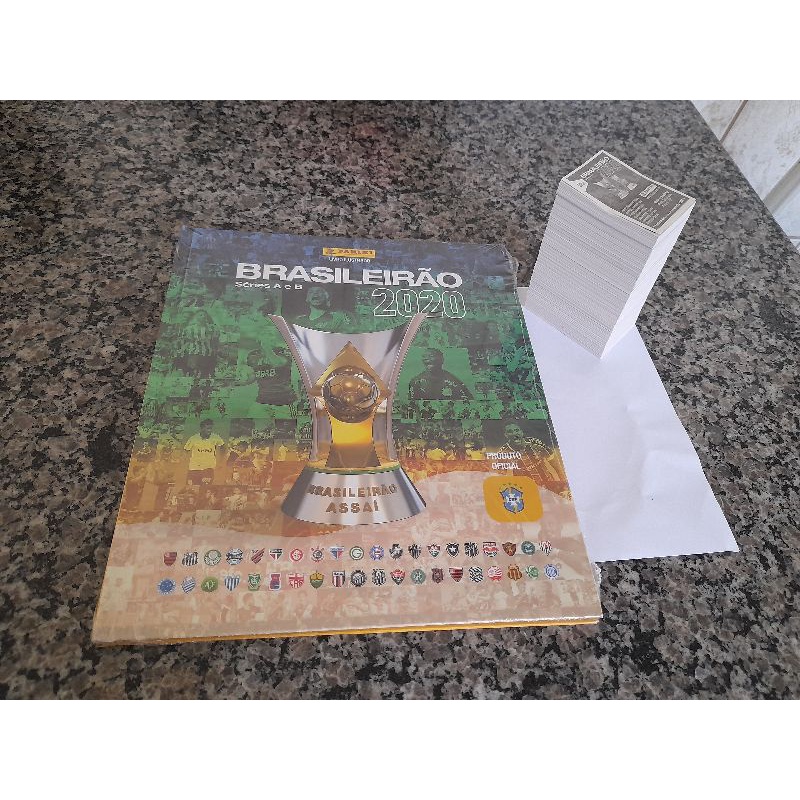 Álbum Campeonato Brasileiro 2020 completo figurinhas soltas capa dura