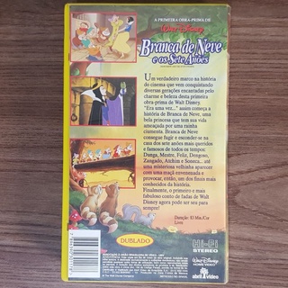 Fita VHS Branca de Neve e Os Sete Anões Shopee Brasil