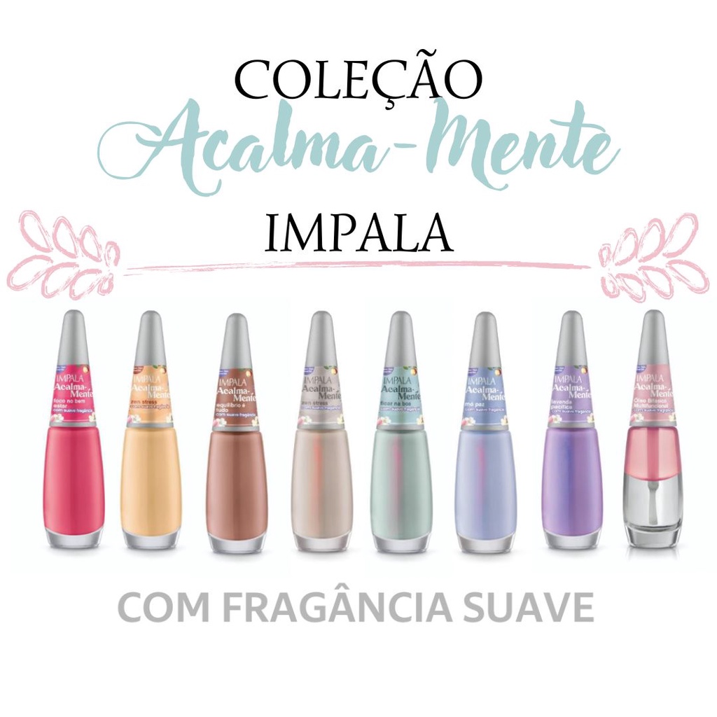 Kit Esmalte Impala Coleção Acalma Mente 08 Esmaltes Shopee Brasil