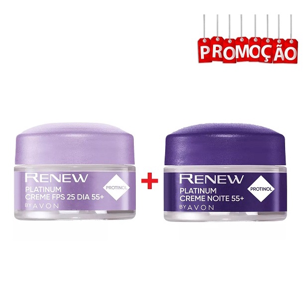 Kit Renew Platinum Protinol Creme Dia Creme Noite G