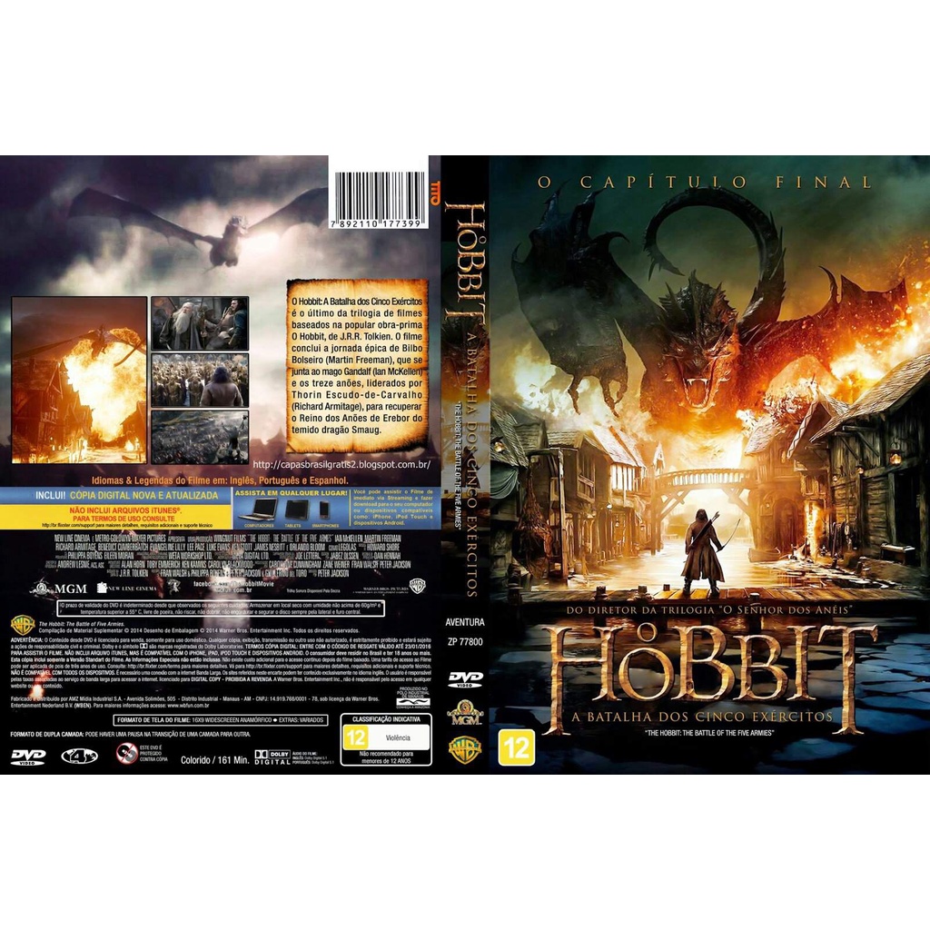 O HOBBIT A BATALHA DOS CINCO EXÉRCITOS Shopee Brasil