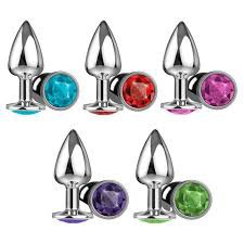 Plug Anal Pedra Silver Cromado Shopee Brasil