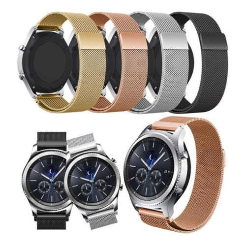 Pulseira De A O Metal P Samsung Gear S Frontier Classic Shopee Brasil