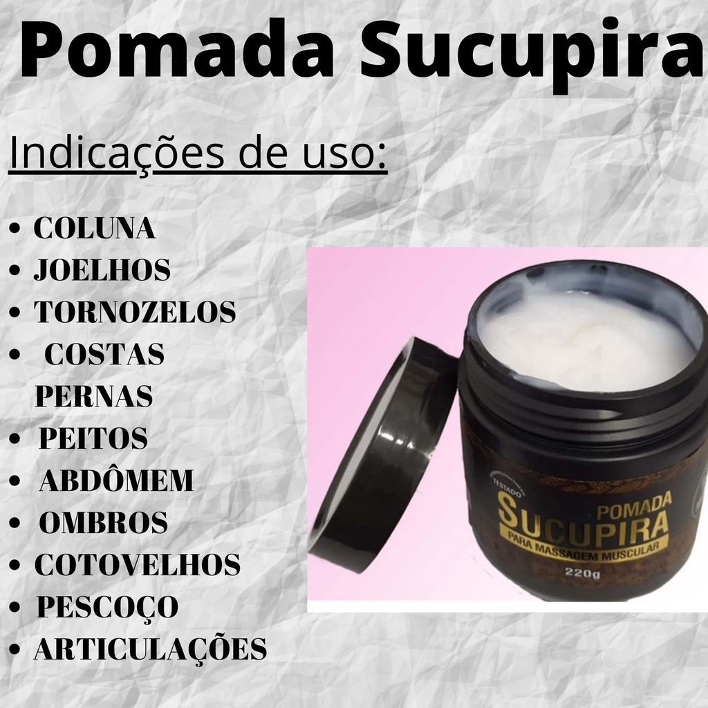 Pomada De Sucupira Para Massagem Muscular G Shopee Brasil