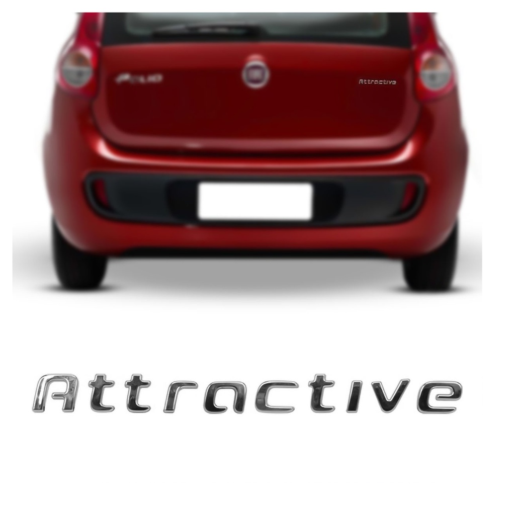 Emblema Attractive Fiat Palio Punto Grand Siena Cromado