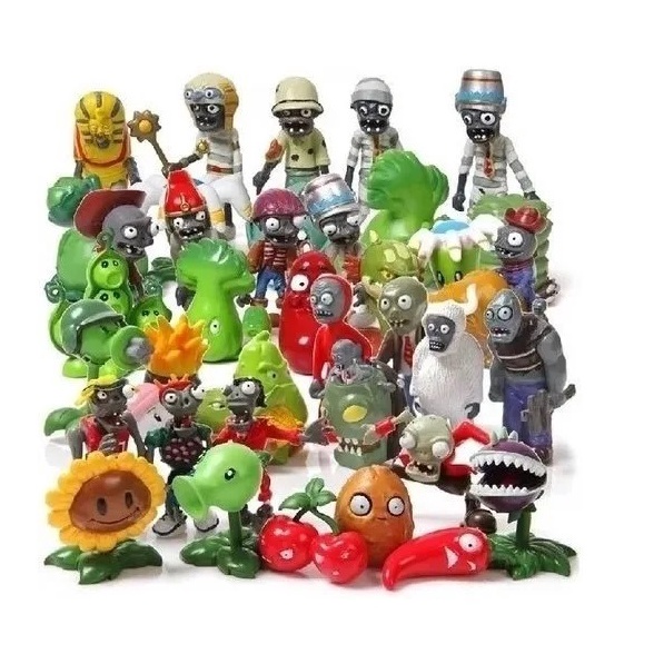 Kit 10 Miniaturas Boneco Plants Vs Zombies Plantas Games 182 Shopee