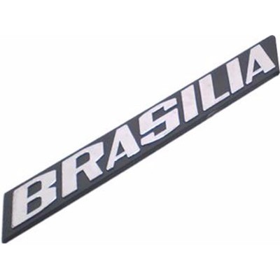 Emblema Vw Brasilia Cromado Fundo Preto Shopee Brasil