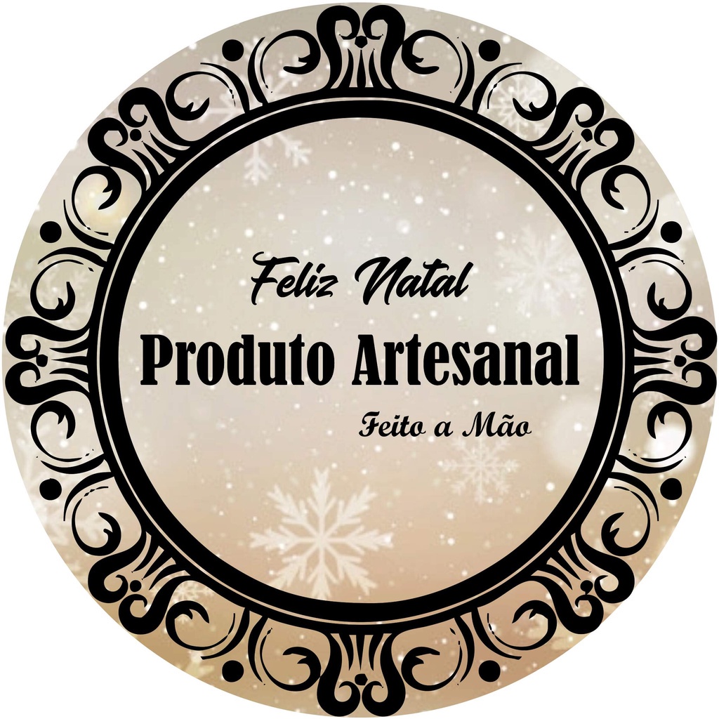 Etiqueta Adesiva Natal Dourado X Cm C Pacote Shopee Brasil