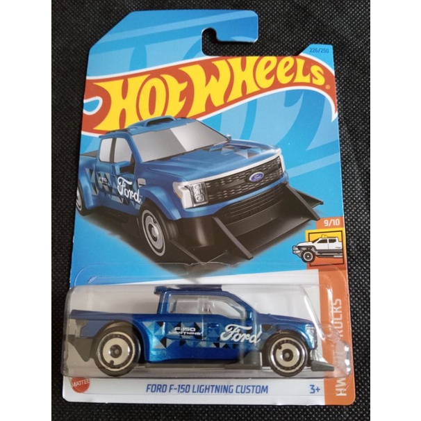 Hot WHEELS Rodas Quentes FORD F 150 LIGHTNING CUSTOM Azul Shopee Brasil