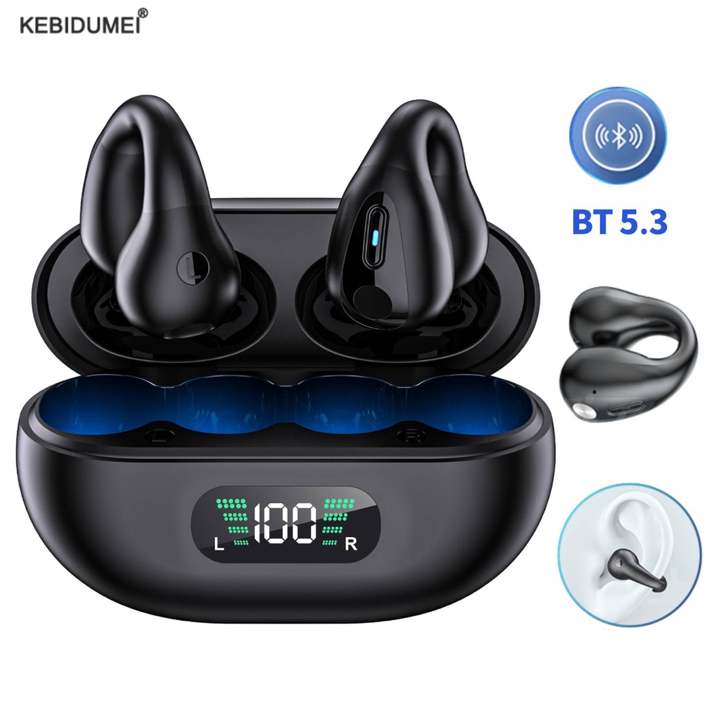 Para Ambie Fones De Ouvido Sem Fio Bluetooth 5 3 TWS Bone Conduction