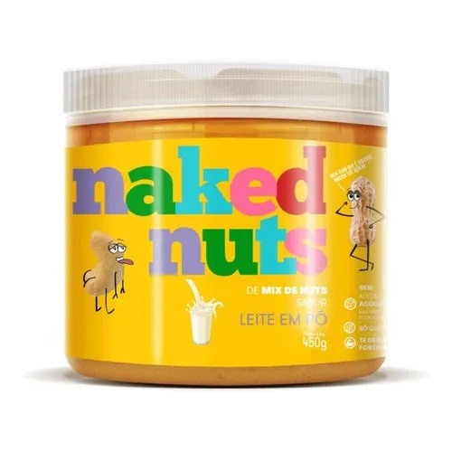 Pasta De Mix De Nuts Sabor Leite Em Pó Naked Nuts 450g Shopee Brasil