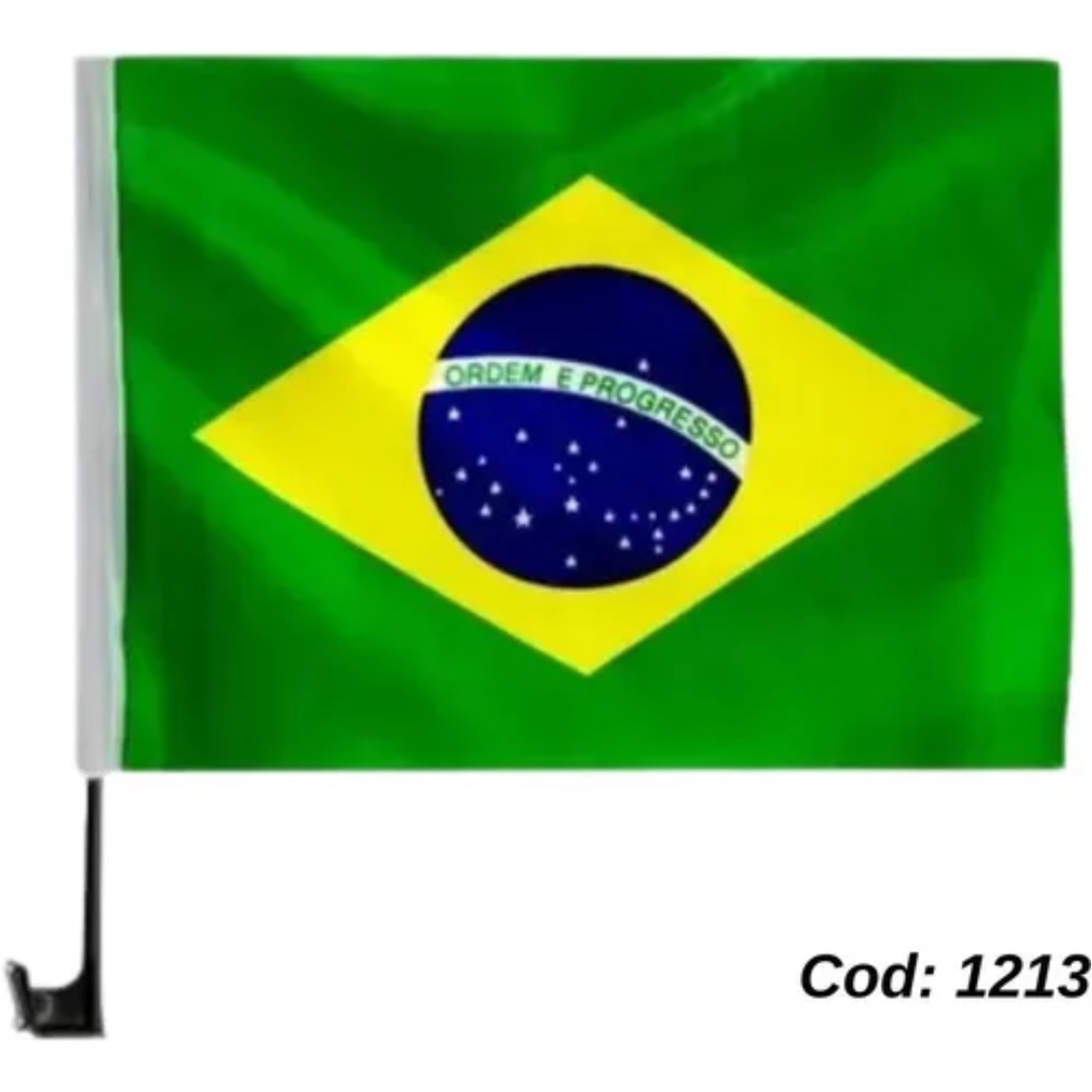 Bandeira Do Brasil Tecido Haste Cm X Cm Un Shopee Brasil