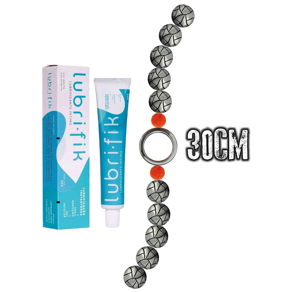 Kit Massageador de Próstata 30CM Plug Estimulador Sexo Anal