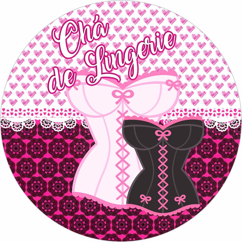 Painel Redondo Tecido Sublimado Chá De Lingerie 2 Shopee Brasil