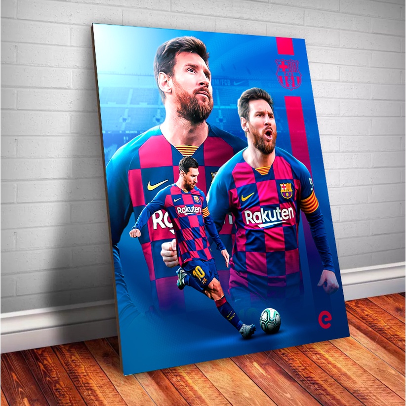 Placa Decorativa Mdf Messi X A Quadro Parede Decora O