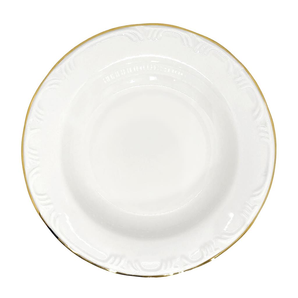 Pratos Fundo 23cm Pomerode Filete Ouro Porcelana Schmidt Shopee Brasil