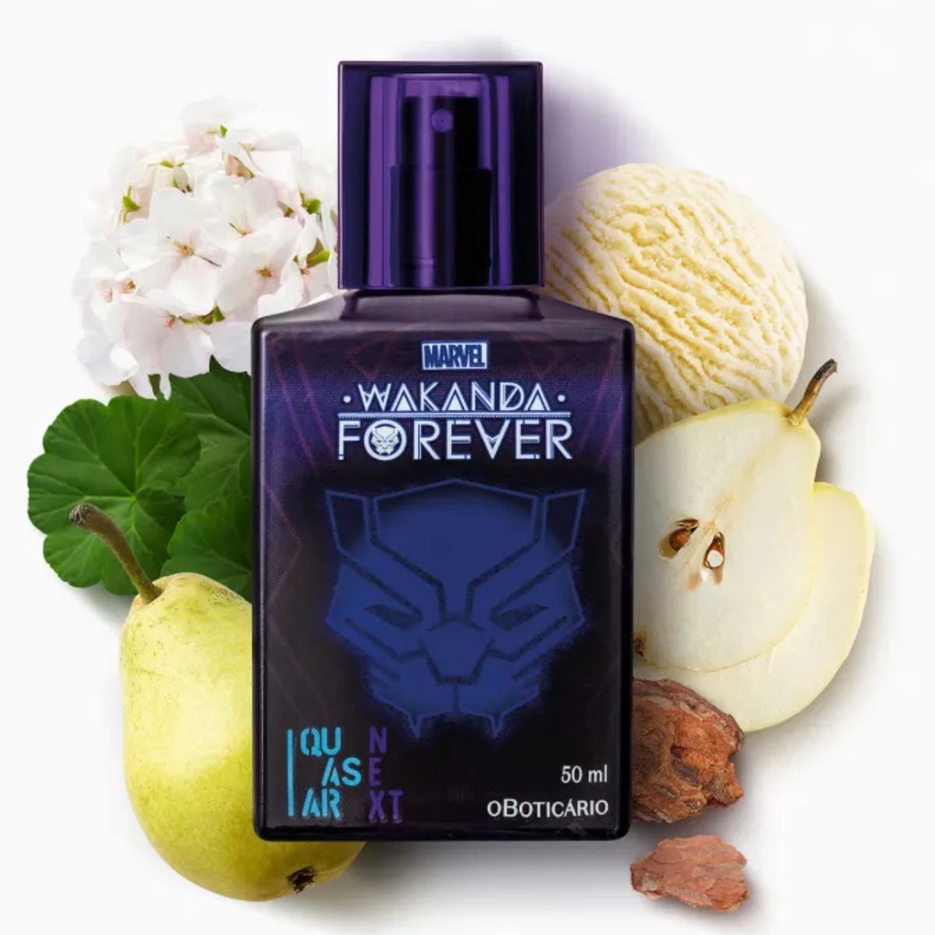 Perfume quasar next wakanda forever o boticário infantil menino