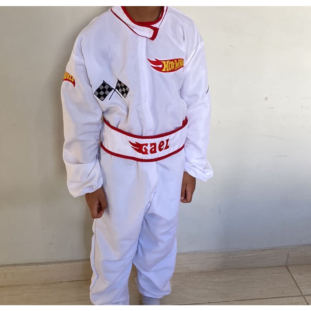 Fantasia Piloto Hot Wheels Infantil Personalizada Shopee Brasil