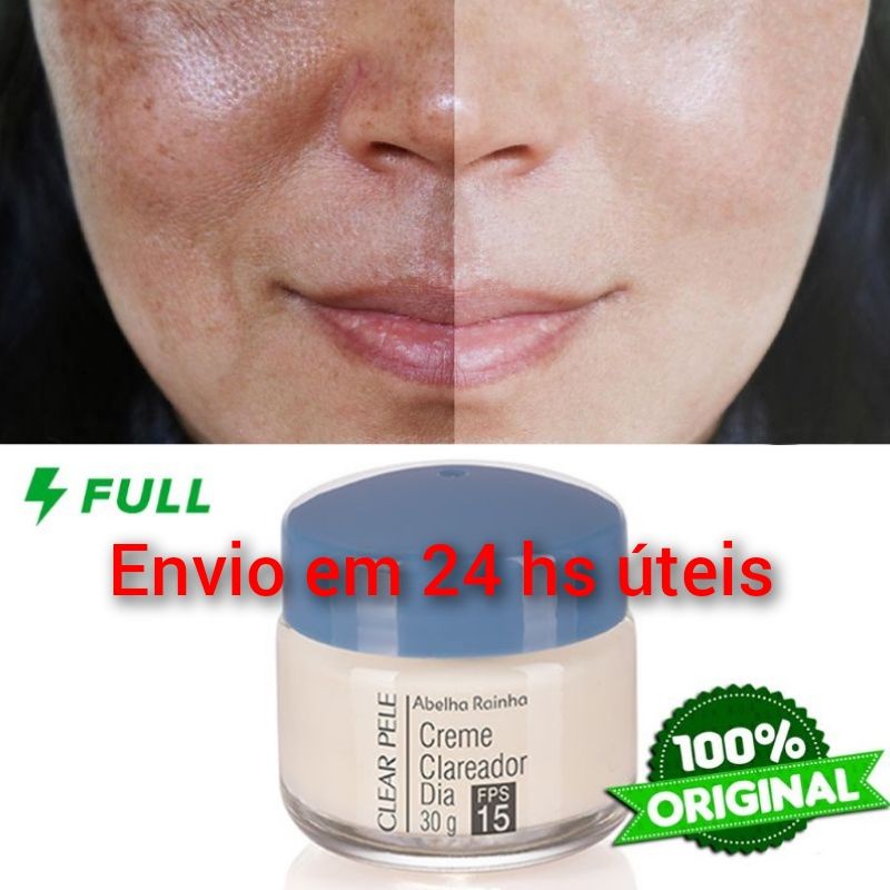 Clear Pele Creme Clareador Facial FPS 15 Protetor Solar Facial