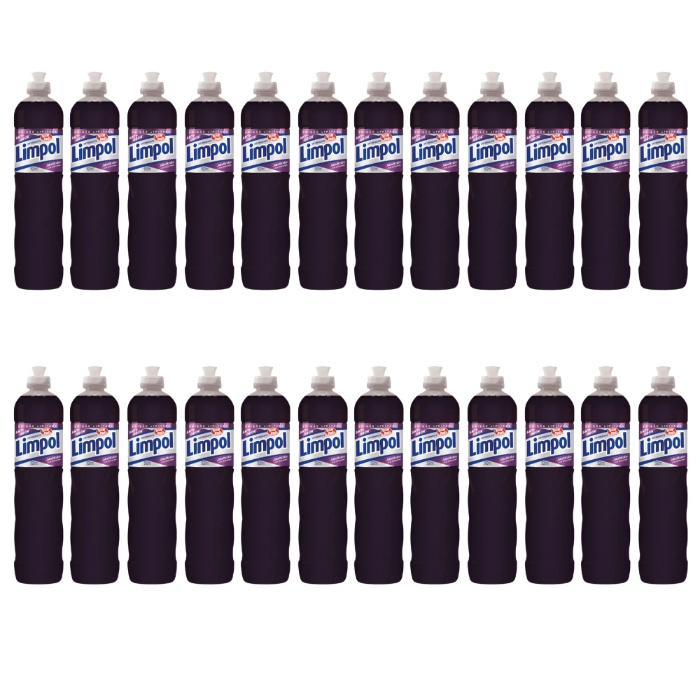 Kit 24 Unidades De Detergente Liquido Limpol Jabuticaba 500ml