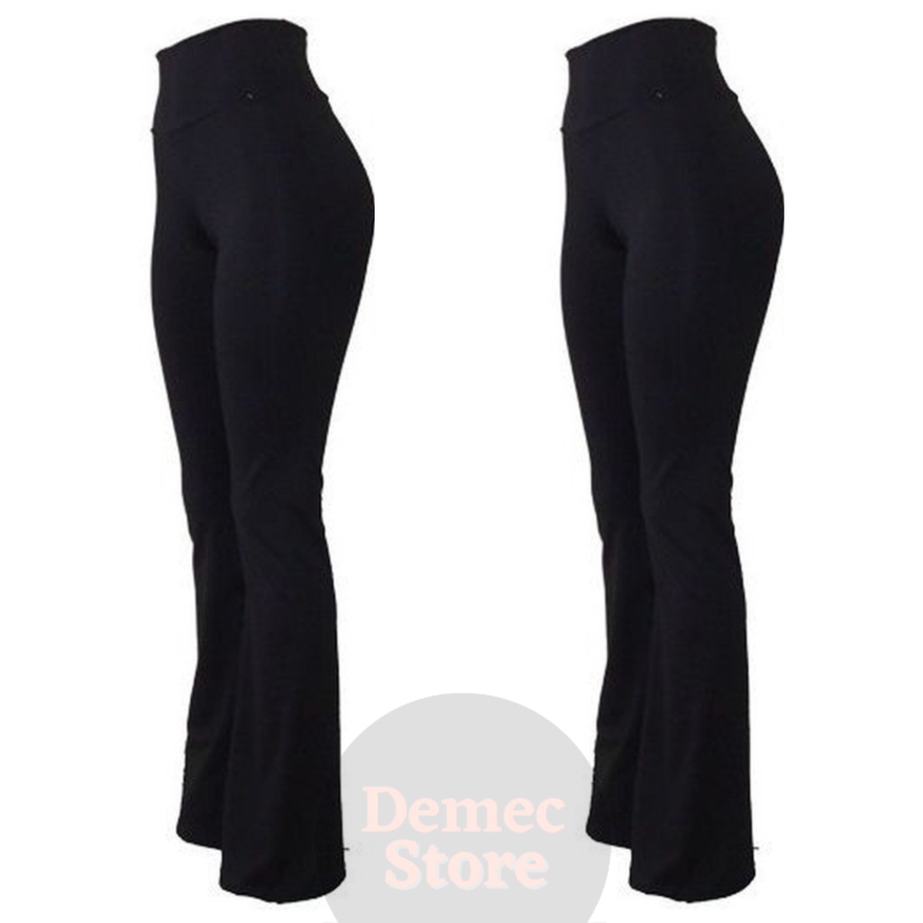 Kit Legging Flare Bailarina Boca De Sino Suplex Cintura Alta Shopee