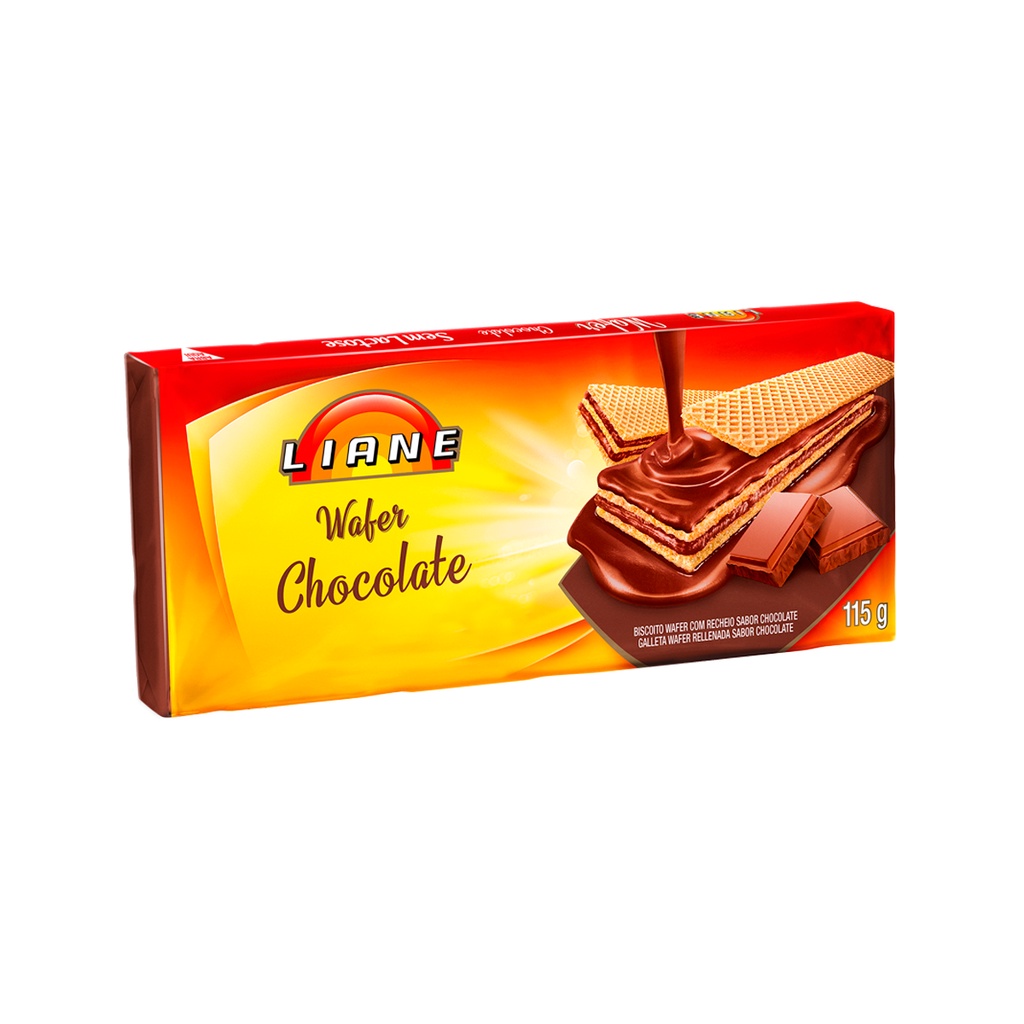 Biscoito Wafer G Sem Lactose Sabor Chocolate Liane Shopee Brasil