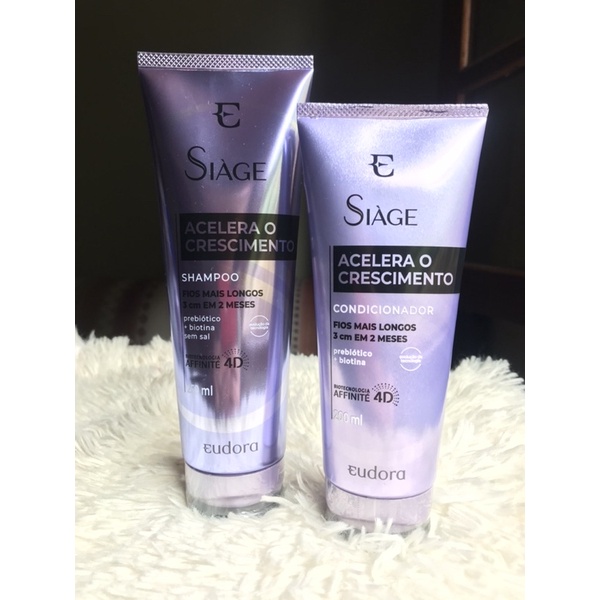 Siage Acelera O Crescimento Shampoo E Condicionador Combo Shopee Brasil