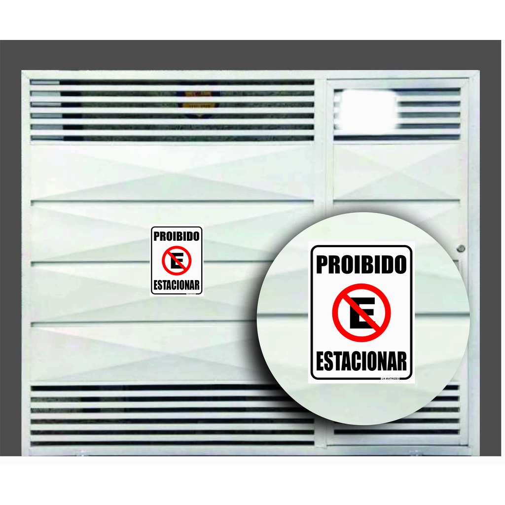 Placa Proibido Estacionar Grande X X Cm Port O Shopee Brasil