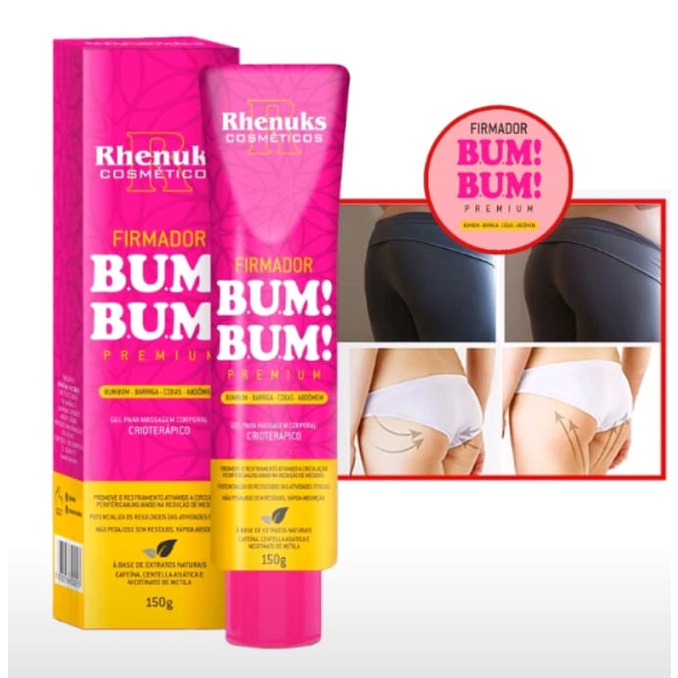 Gel Creme Firmador Corporal Bum Bum Barriga Coxas Abd Men Firmador