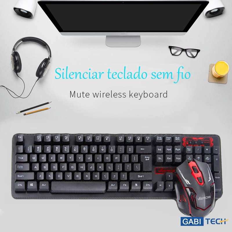 Kit Teclado E Mouse Multilaser Sem Fio Preto JPT1000 Shopee Brasil