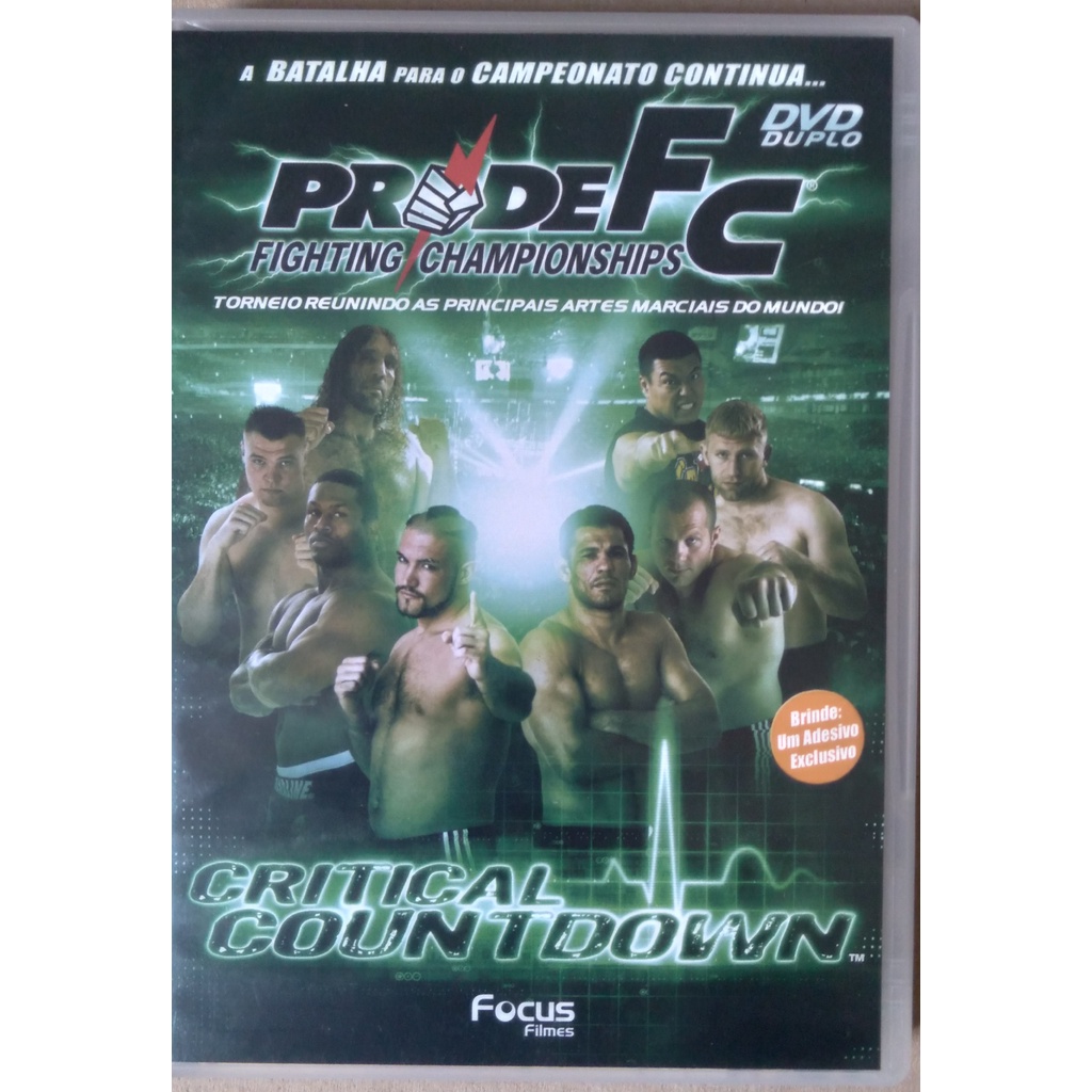 Dvd Duplo Pride Fc Fighting Championships Critical Countdown Shopee