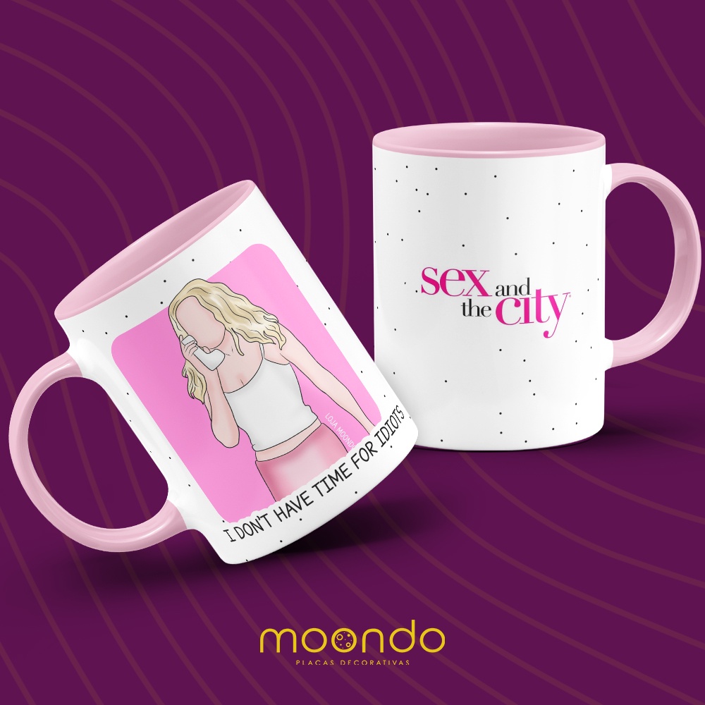 Caneca De Porcelana Sex And The City Carrie Shopee Brasil