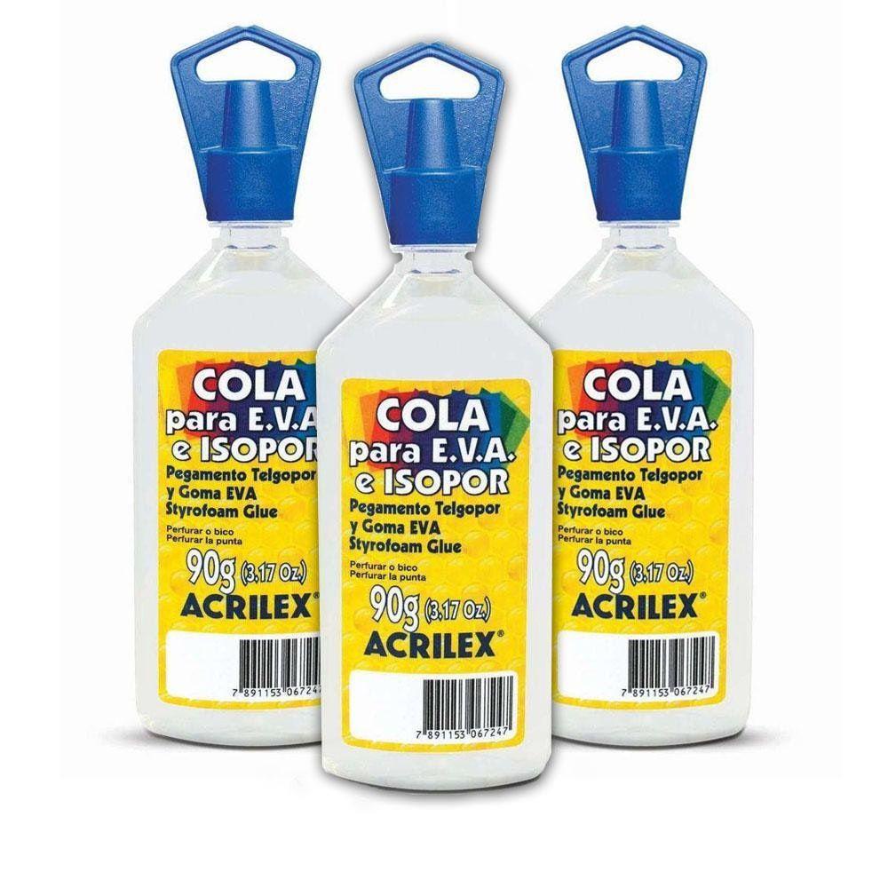 COLA EVA E ISOPOR ACRILEX 90G Shopee Brasil