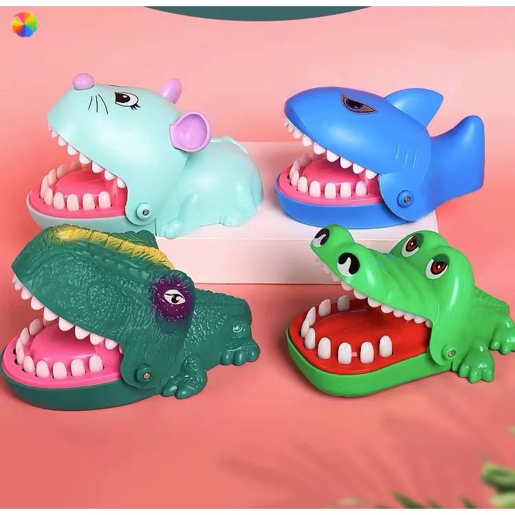 Brinquedo Crocodilo Engraçado Boca Jogo Dentista Mordida Dedo Jacaré