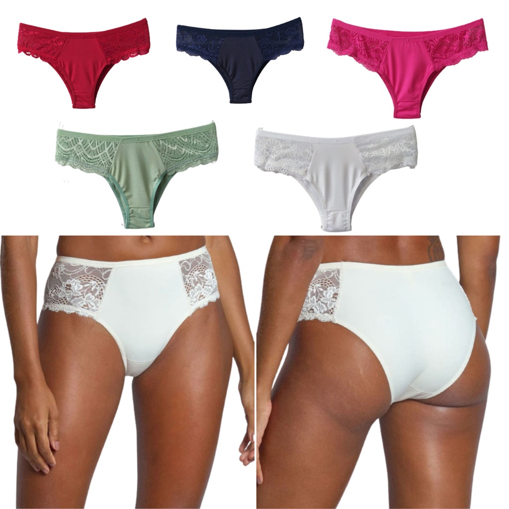 Kit Calcinha Renda Tanga Cris Lingerie Romantic Shopee Brasil