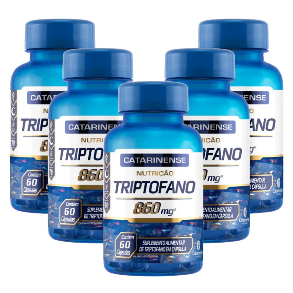 Kit C Frascos De Triptofano Nutri O Catarinense Mg C Psulas