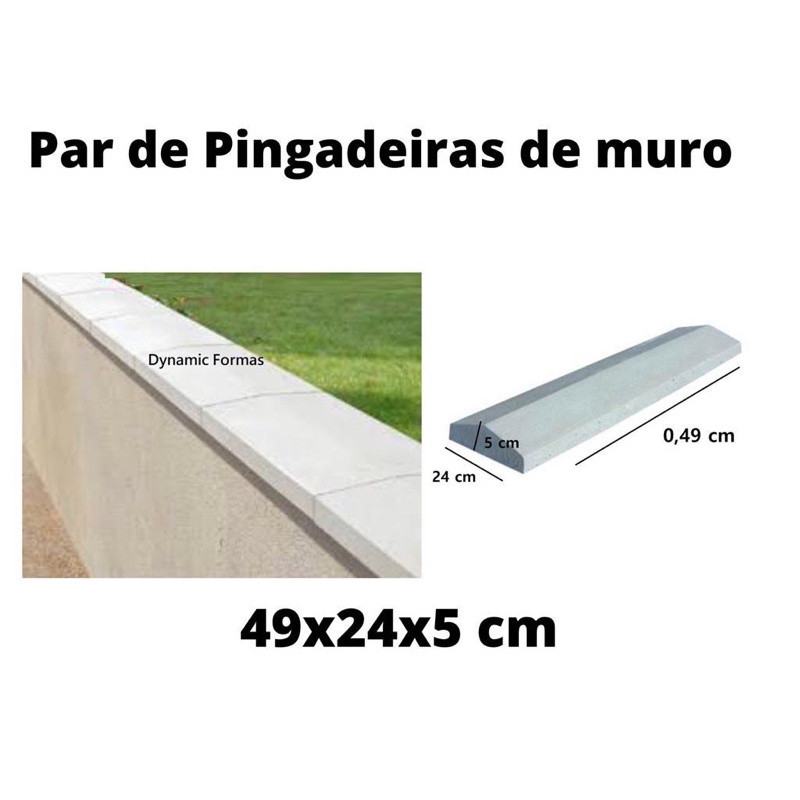 Par De Formas Abs Capa De Muro P Cimento Pingadeiras Casinha