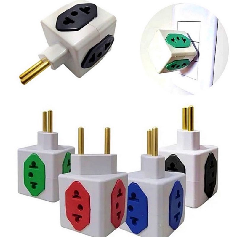 Adaptador Tomada Cubo 4 Entradas Colorido Benjamin Shopee Brasil